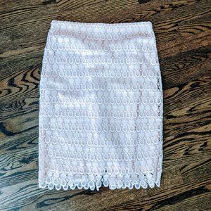 Ann Taylor Pink Eyelet Pencil 4